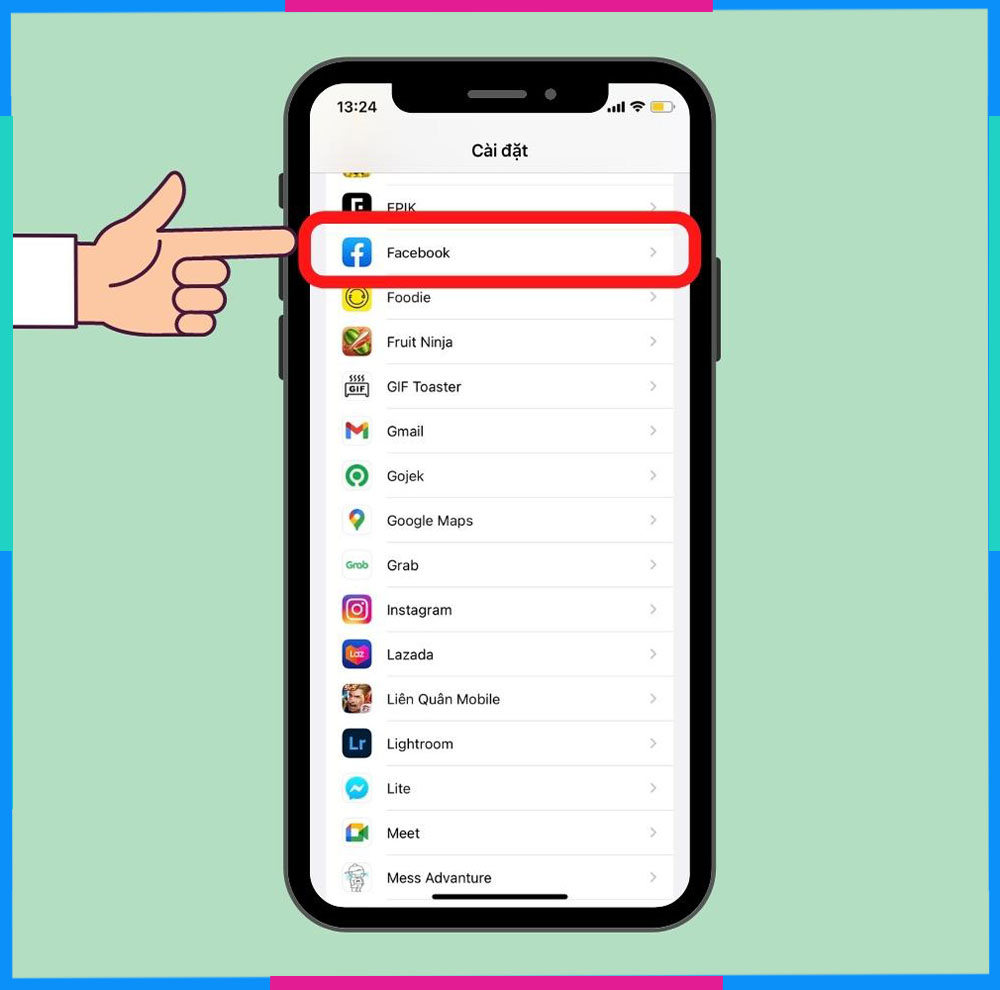 Bật hẹn hò trên Facebook Bật định vị iPhone B1