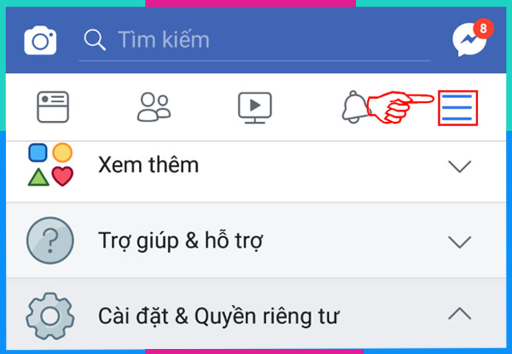 Bật hẹn hò trên Facebook Bật thông báo Android B1