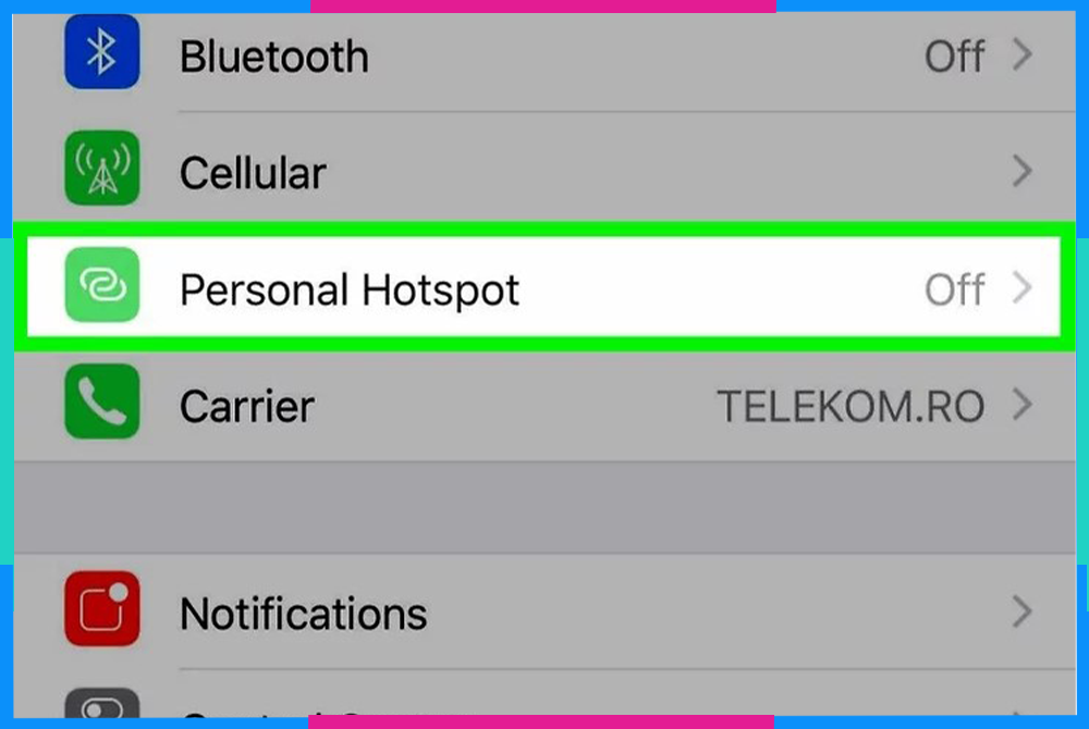 Cách thay tên wifi bên trên iPhone B2