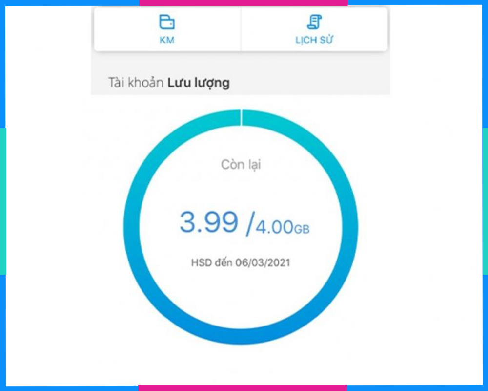 Cách kiểm tra dung lượng 4G Mobi Ứng dụng 2