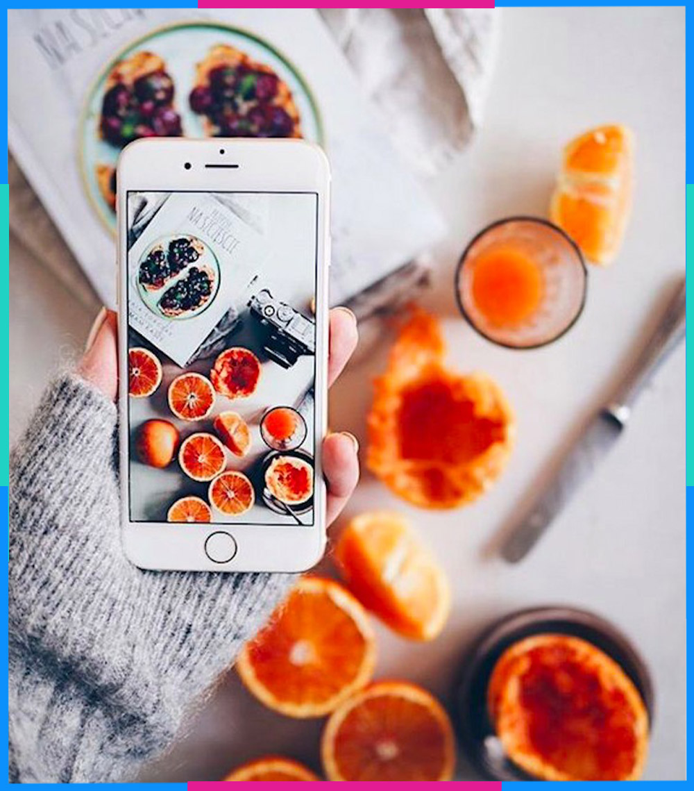 Cách chụp ảnh trên Instagram Flatlay