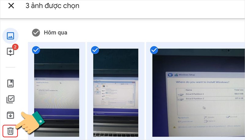 Cách xóa hình ảnh trong Google Photos khi Google Drive bị đầy bước 2