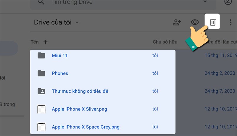 Cách xóa tệp tin lưu trữ khi Google Drive bị đầy bước 2