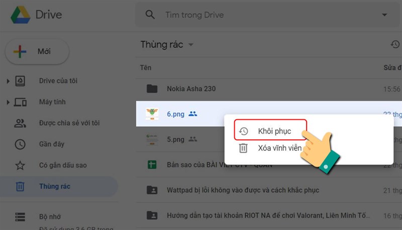 Cách xóa tệp tin lưu trữ khi Google Drive bị đầy bước 5