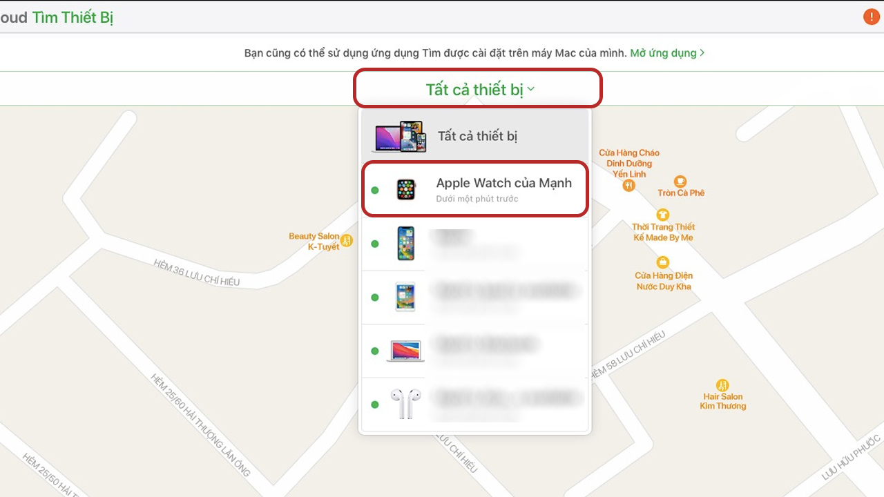 Cách thoát iCloud cho Apple Watch trên máy tính bước 2