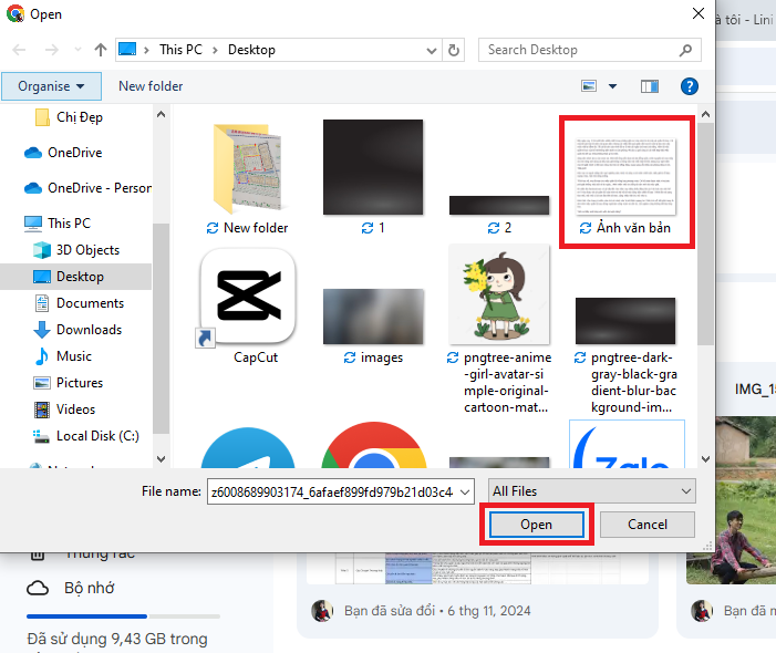Chuyển ảnh sang Word bằng Google Drive bước 4