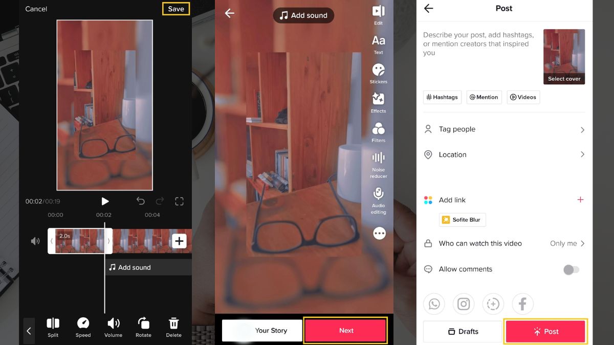Cách cắt video trên iPhone bằng TikTok Cách cắt video trên iPhone bằng TikTok