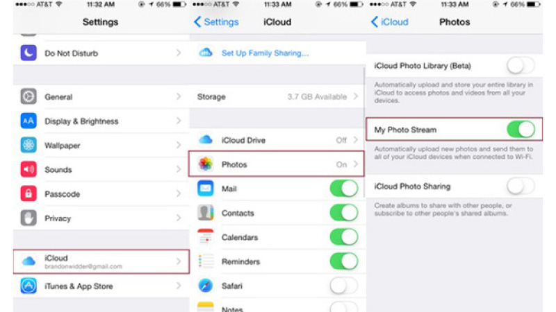 Cách tải ảnh lên iCloud từ iPhone Cách tải ảnh lên iCloud từ iPhone