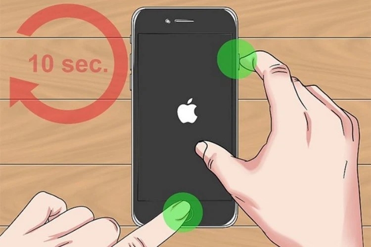 Cách tắt nguồn điện thoại iPhone với Hard Reset