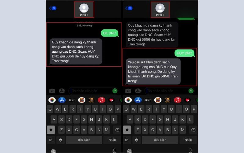 Chặn số rác bằng SMS