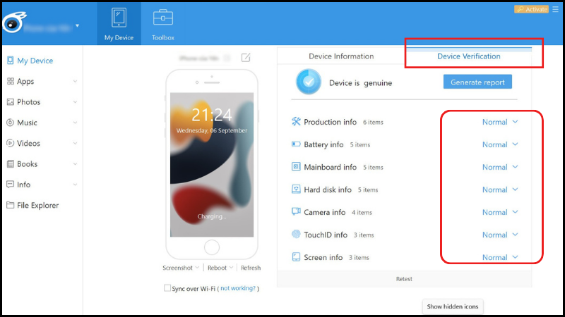 Dùng phần mềm iTools 