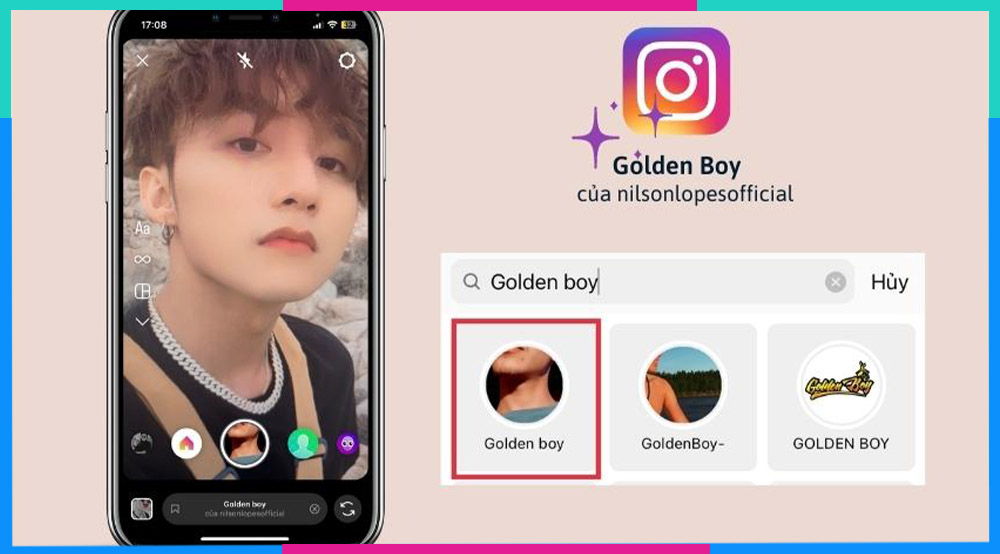 Filter Instagram đẹp cho nam Golden Boy