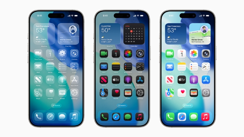 Giao diện iOS 26 Liquid Glass