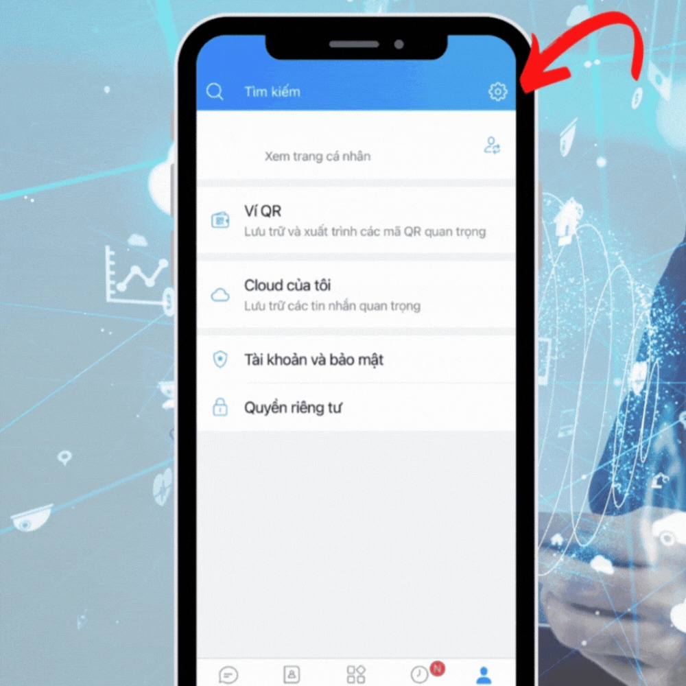 Khóa ứng dụng Zalo nhắn tin trên iPhone