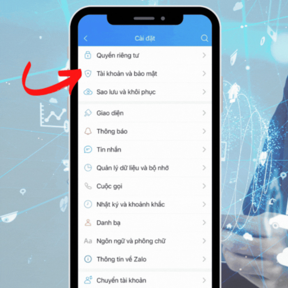 Khóa ứng dụng Zalo nhắn tin trên iPhone bước 2
