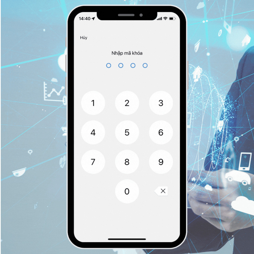 Khóa ứng dụng Zalo nhắn tin trên iPhone bước 3