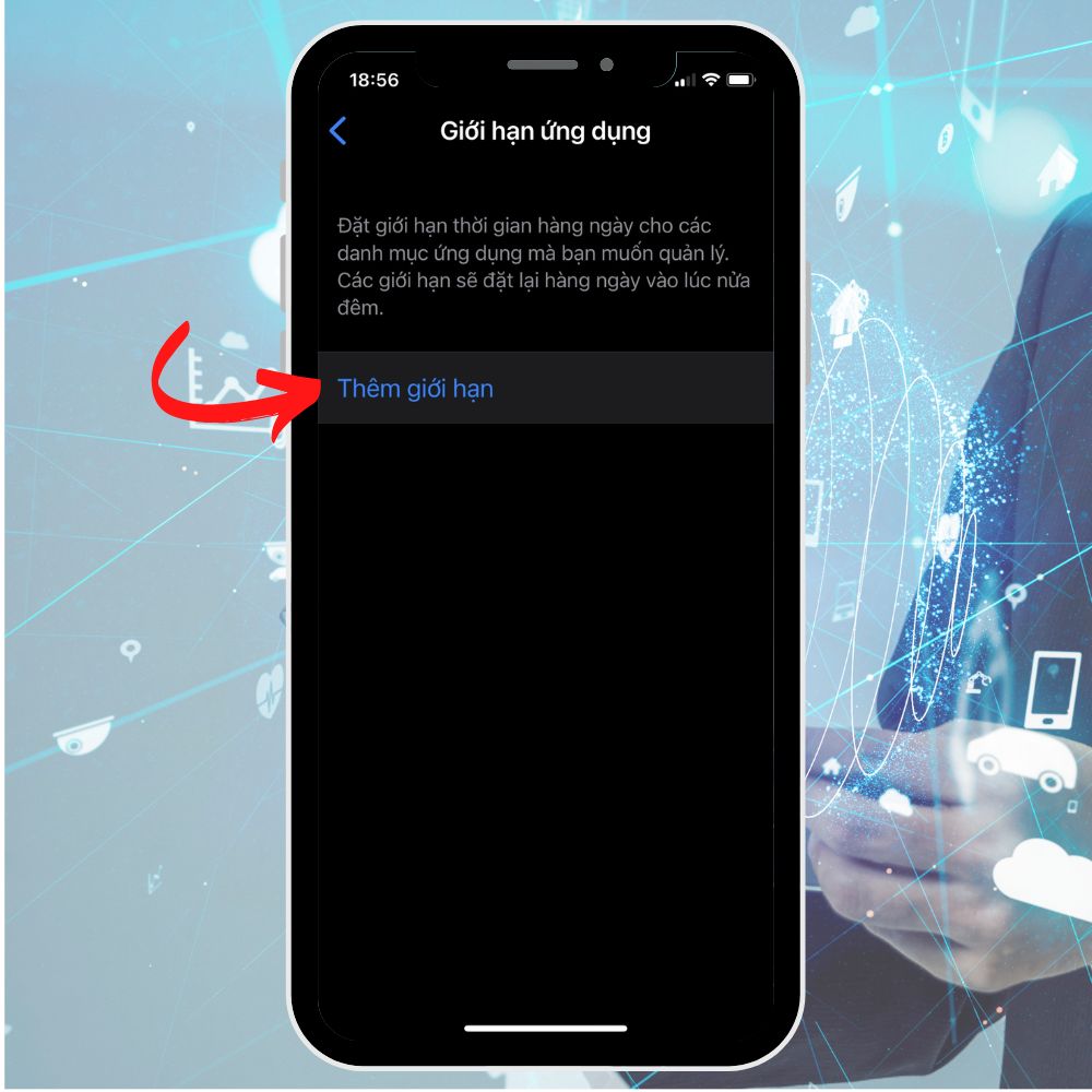 Khóa ứng dụng trên iPhone với tính năng Giới hạn ứng dụng bước 2 Khóa ứng dụng trên iPhone với tính năng Giới hạn ứng dụng bước 2