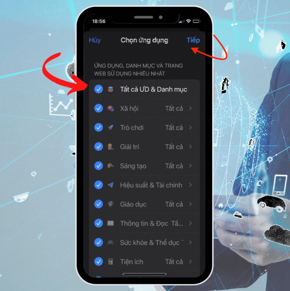 Khóa ứng dụng trên iPhone với tính năng Giới hạn ứng dụng bước 3