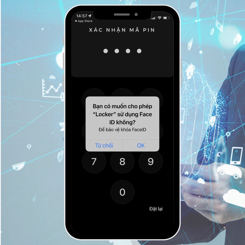 Khóa ứng dụng trên iPhone với ứng dụng Locker bước 3