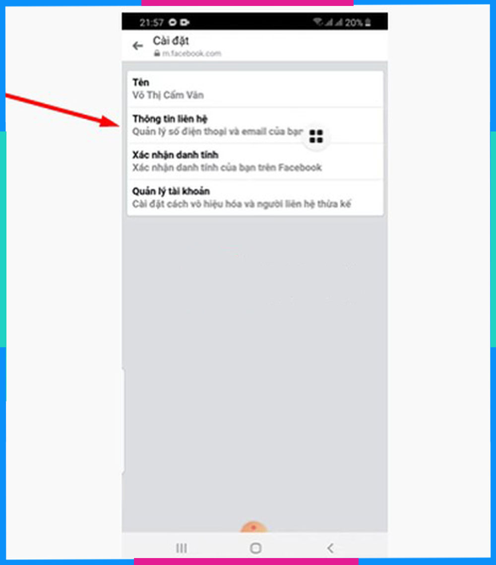 Cách lấy lại mật khẩu Facebook bằng Messenger Bước 3