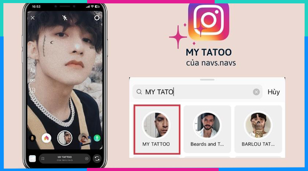 Filter Instagram đẹp cho nam MY TATOO