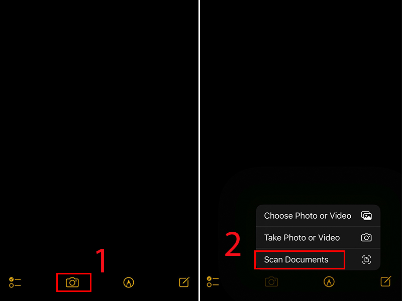 Scan bằng ứng dụng Ghi chú Scan bằng ứng dụng Ghi chú