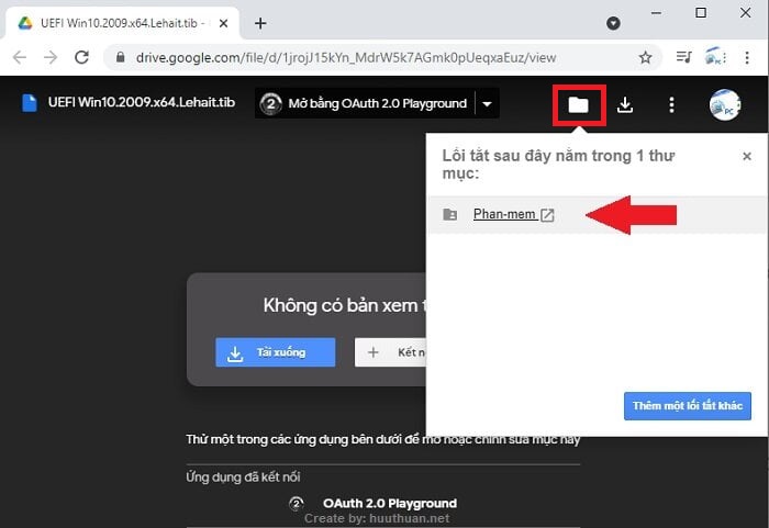 Cách tải khi Google Drive quá giới hạn bằng đồng bộ file bước 4