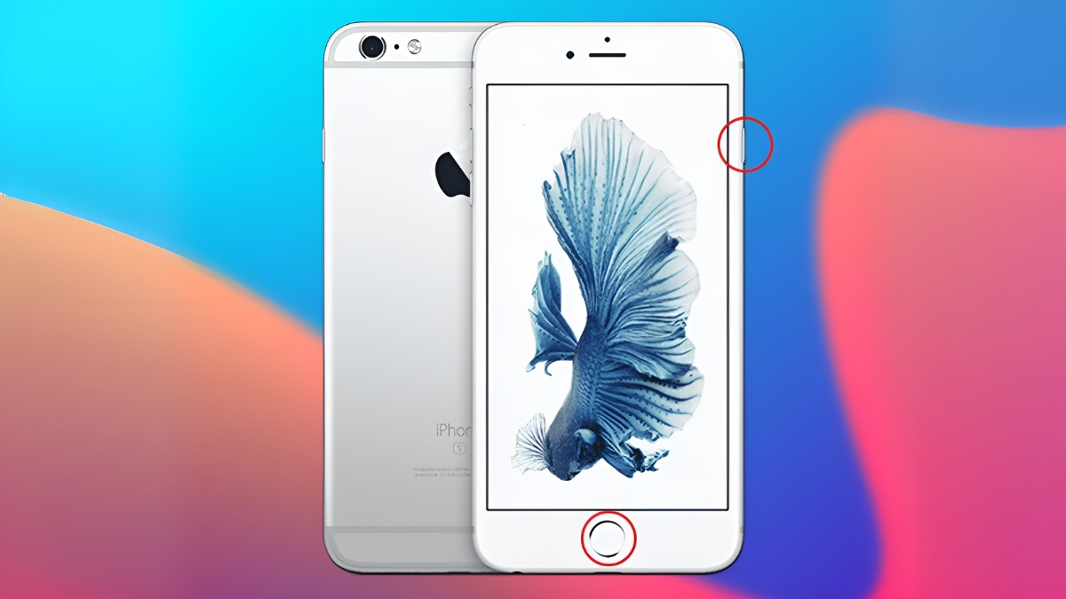 Nhấn giữ đồng thời nút Home và nút nguồn => chờ vài giây để hiển thị logo Apple => điện thoại sẽ được reset ngay sau đó.