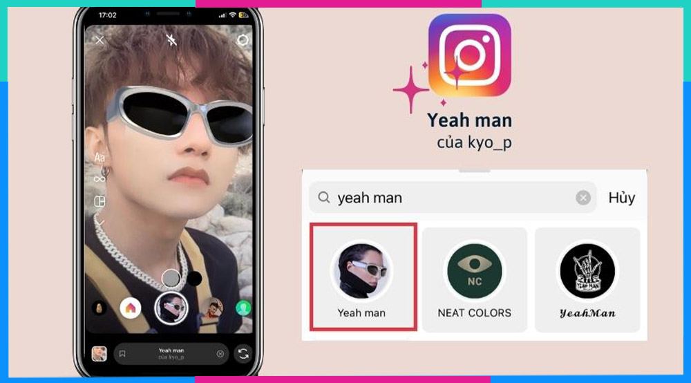 Filter Instagram đẹp cho nam Yeah man