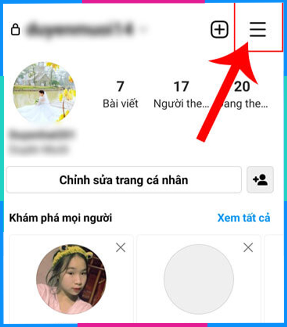 Ẩn người theo dõi trên Instagram bằng điện thoại Android B1