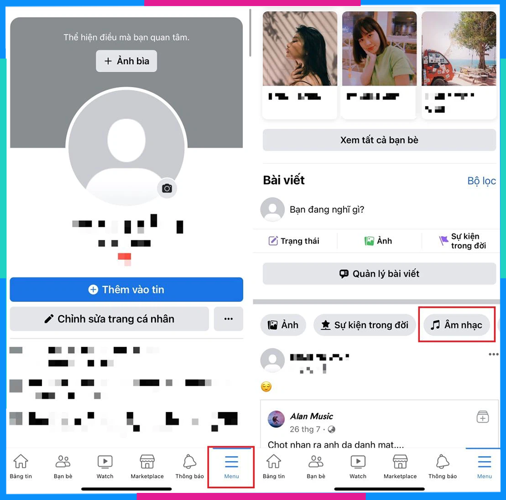 Cách thêm nhạc vào Facebook iPhone B1