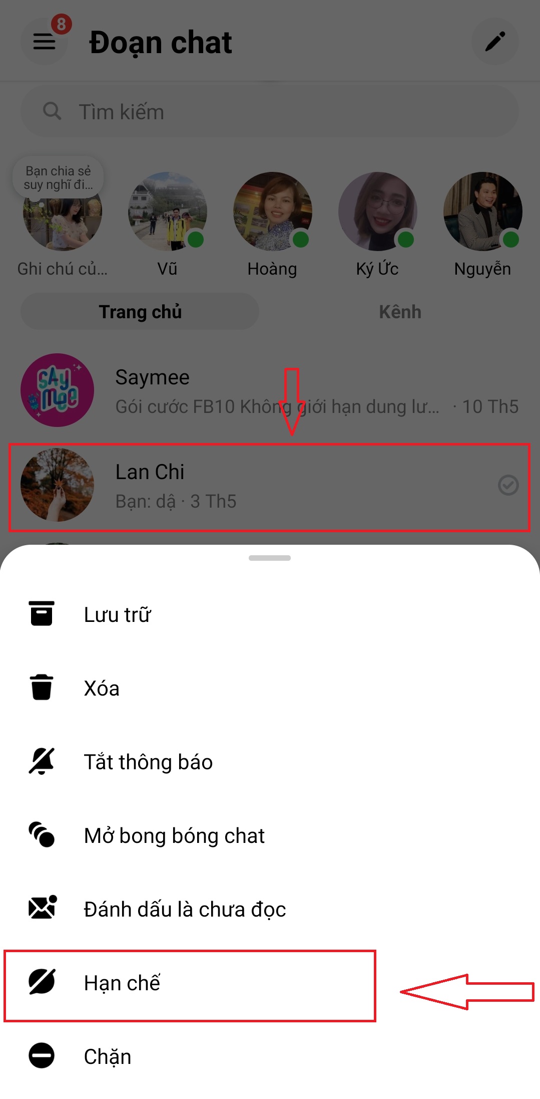 Tính năng hạn chế tin nhắn trên Messenger là gì? Cách tắt và bật từ A-Z