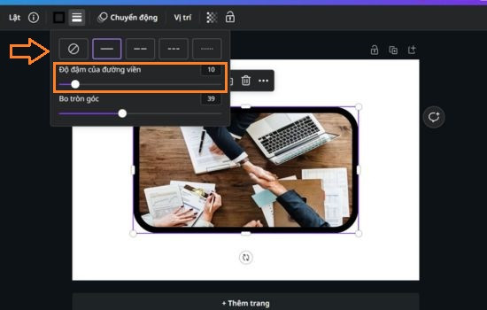 Bo góc ảnh tùy chỉnh theo ý thích bước 3