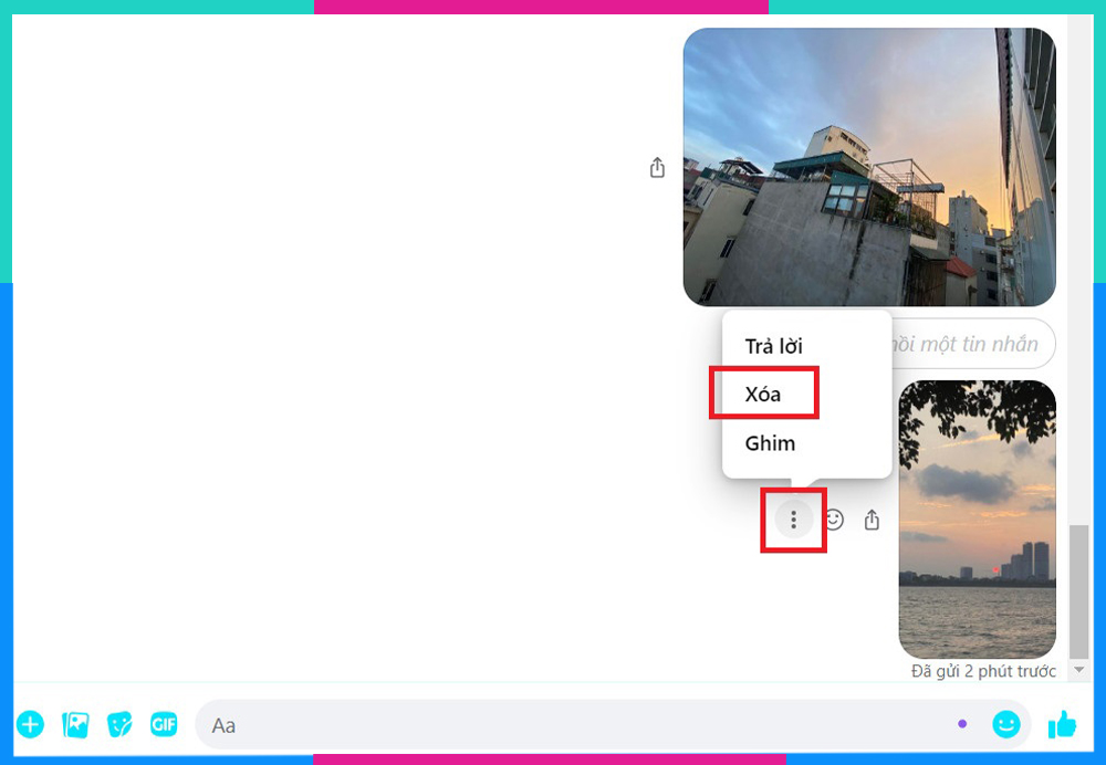 Làm cách nào để xóa ảnh trên Messenger cả 2 bên?
