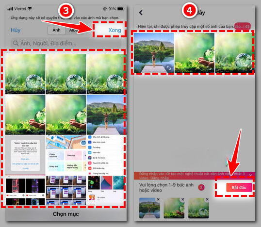 Cách ghép ảnh trên iPhone bằng ứng dụng Meitu bước 5