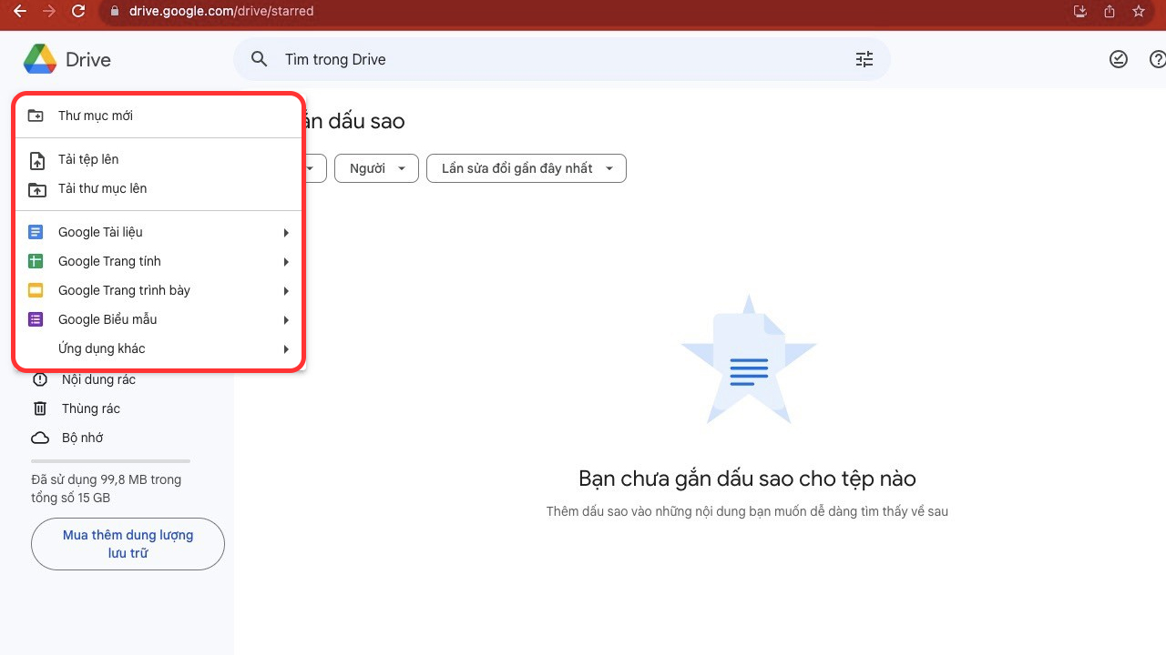 Các công cụ tích hợp với Drive