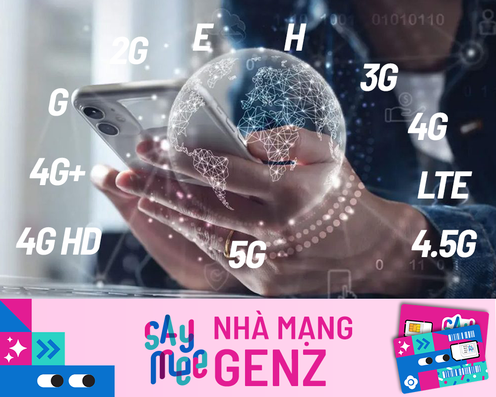 Ký hiệu các mạng E 3G 4G 5G