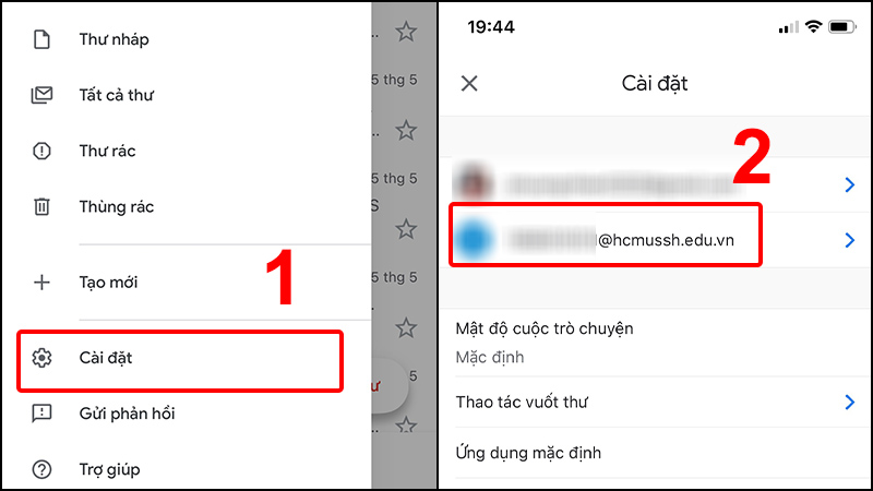 cách bật tắt thông báo gmail trên điện thoại IOS 4