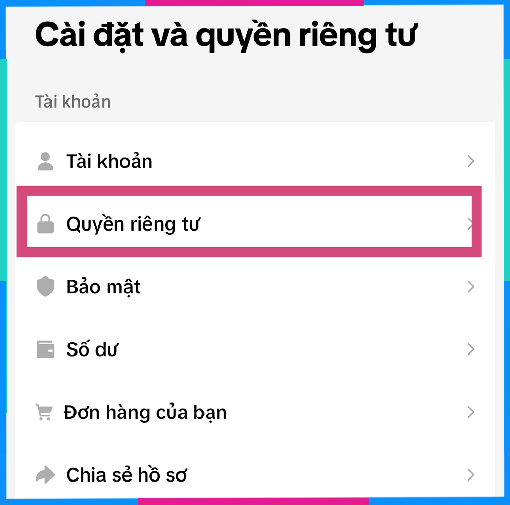 Cách bật tính năng nhắn tin trên TikTok B3.1