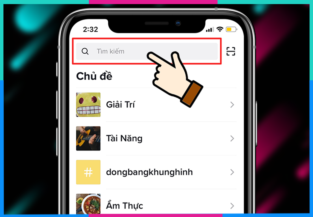 Cách chặn Tik Tok trên điện thoại Bước 1-2