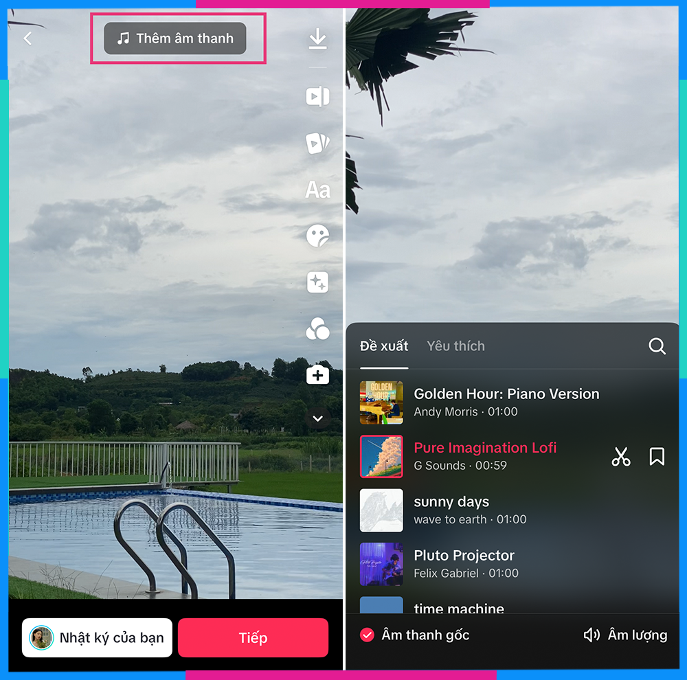 Cách chèn nhạc vào Video Tik Tok B4