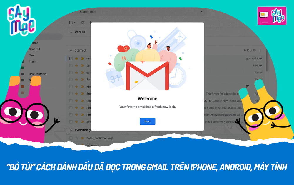 Cách đánh dấu đã đọc trong Gmail