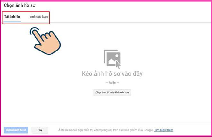 Cách đổi avatar Google, ảnh đại diện Gmail trên máy tính bước 6