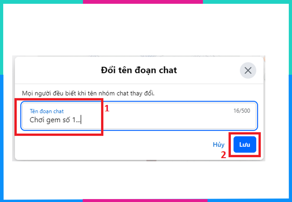 Cách đặt tên nhóm trên Messenger "chất lừ" thu hút mọi thành viên