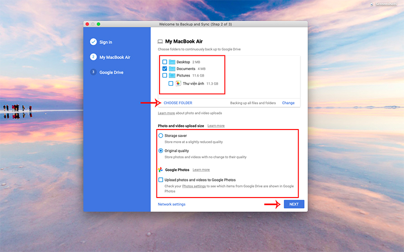 Đồng bộ Google Drive với máy tính bước 4