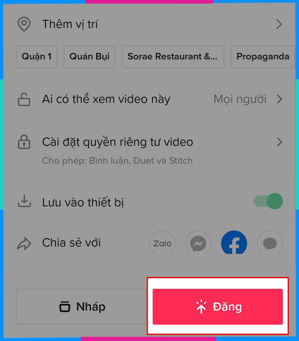 Cách làm clip Tik Tok từ Video có sẵn B6.2