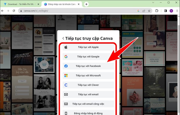 Cách gửi Canva qua Zalo trên máy tính Bước 2