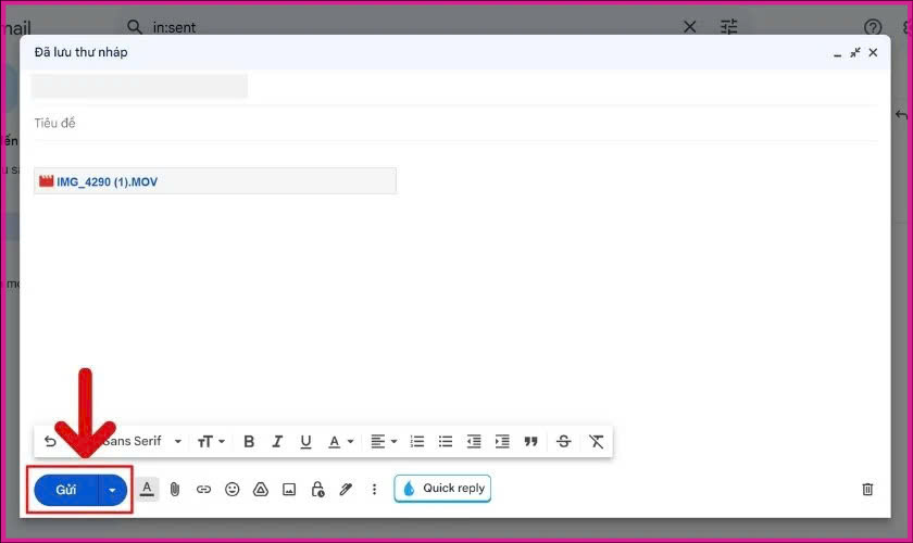 Cách gửi file có dung lượng lớn qua Gmail bước 7
