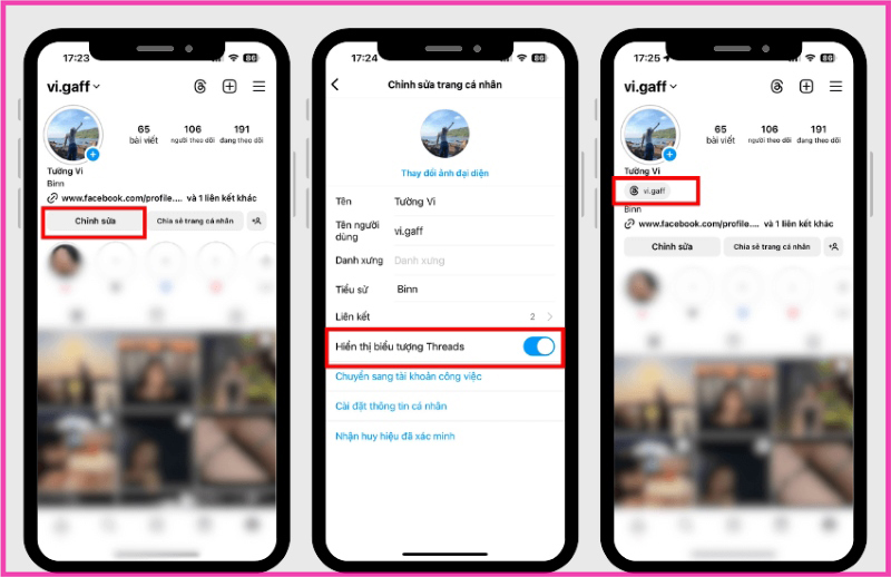 Cách hiện Threads trên Instagram dễ dàng