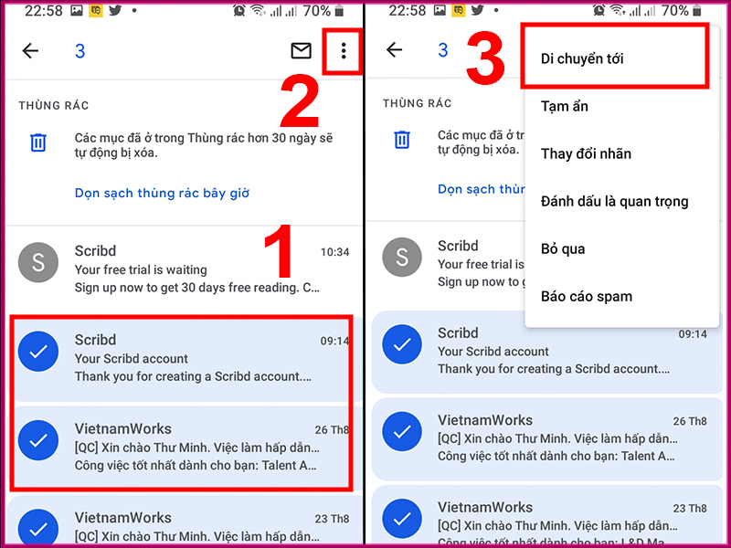 Cách khôi phục, lấy lại thư đã xóa trong Gmail trên máy tính